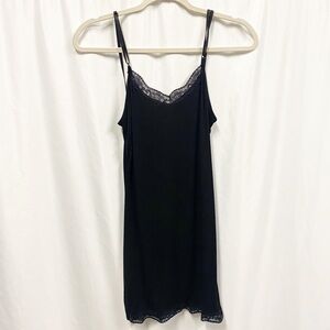 Casting Y2K Black Lacey Stretch Slip Dress